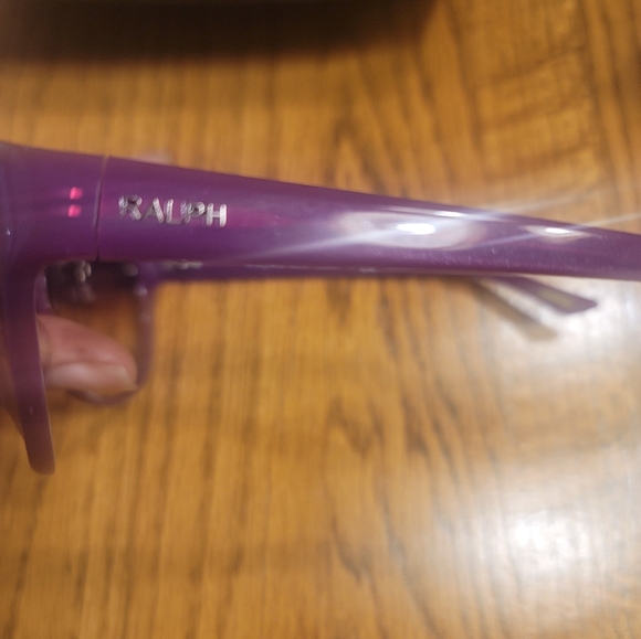 NWOT Ralph Lauren Purple Round Medium Large Sunglasses - Picture 8 of 11